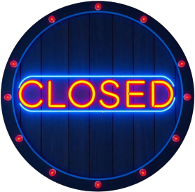 Closed sign